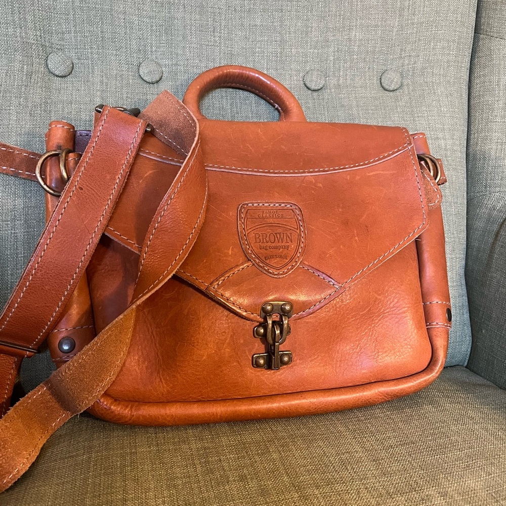 Brown Bag Company Leather Satchel Bag